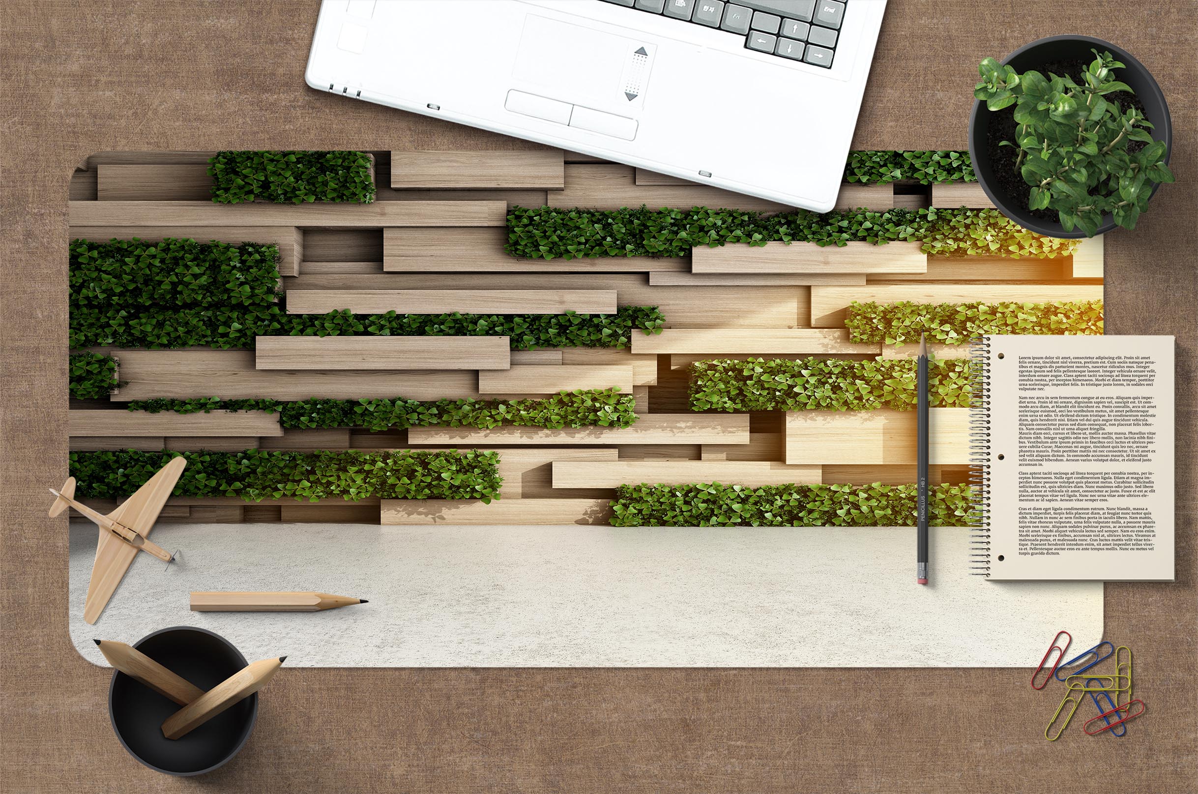 3D Wood 17194 Desk Mat