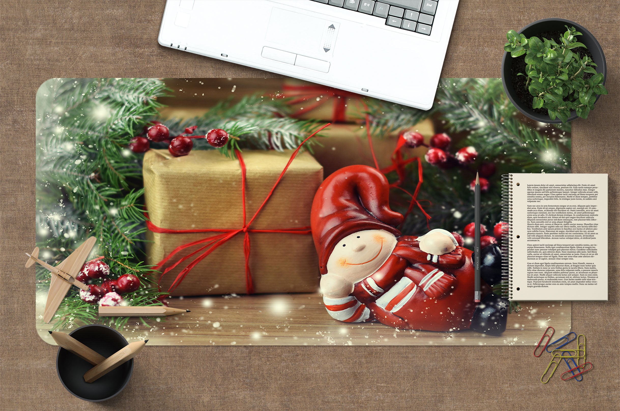 3D Gift 51198 Christmas Desk Mat Xmas