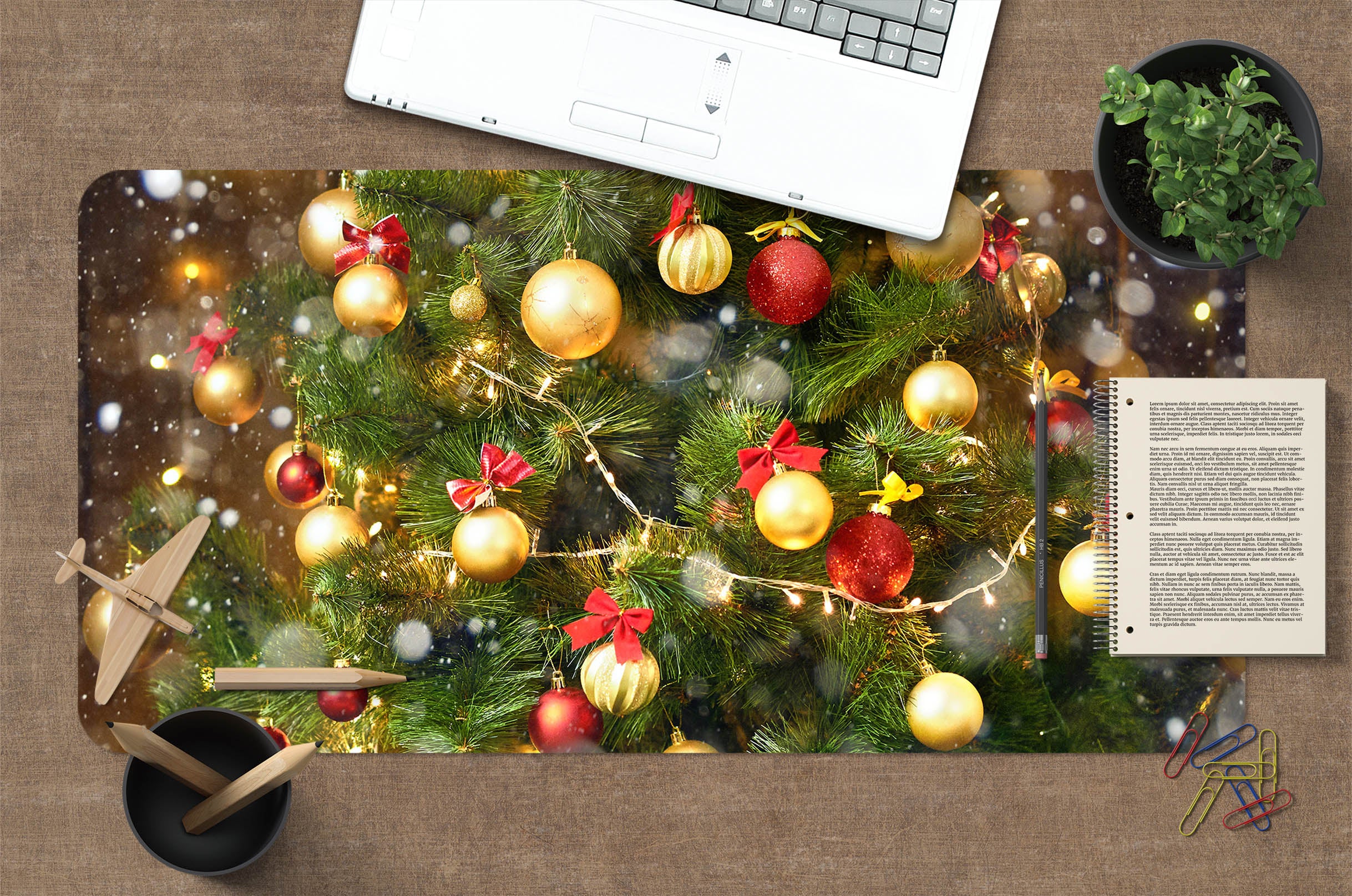 3D Ball Pendant 51229 Christmas Desk Mat Xmas