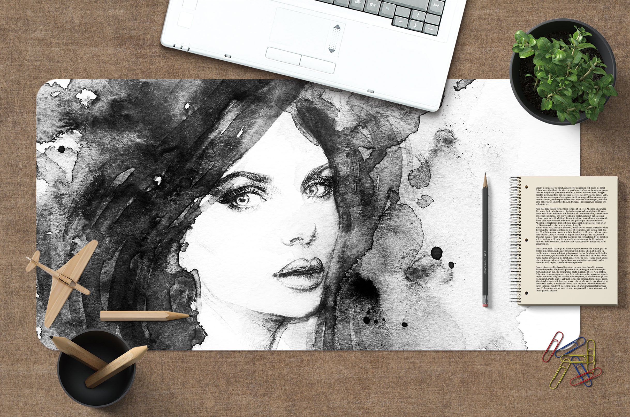 3D Ink Female 17117 Desk Mat