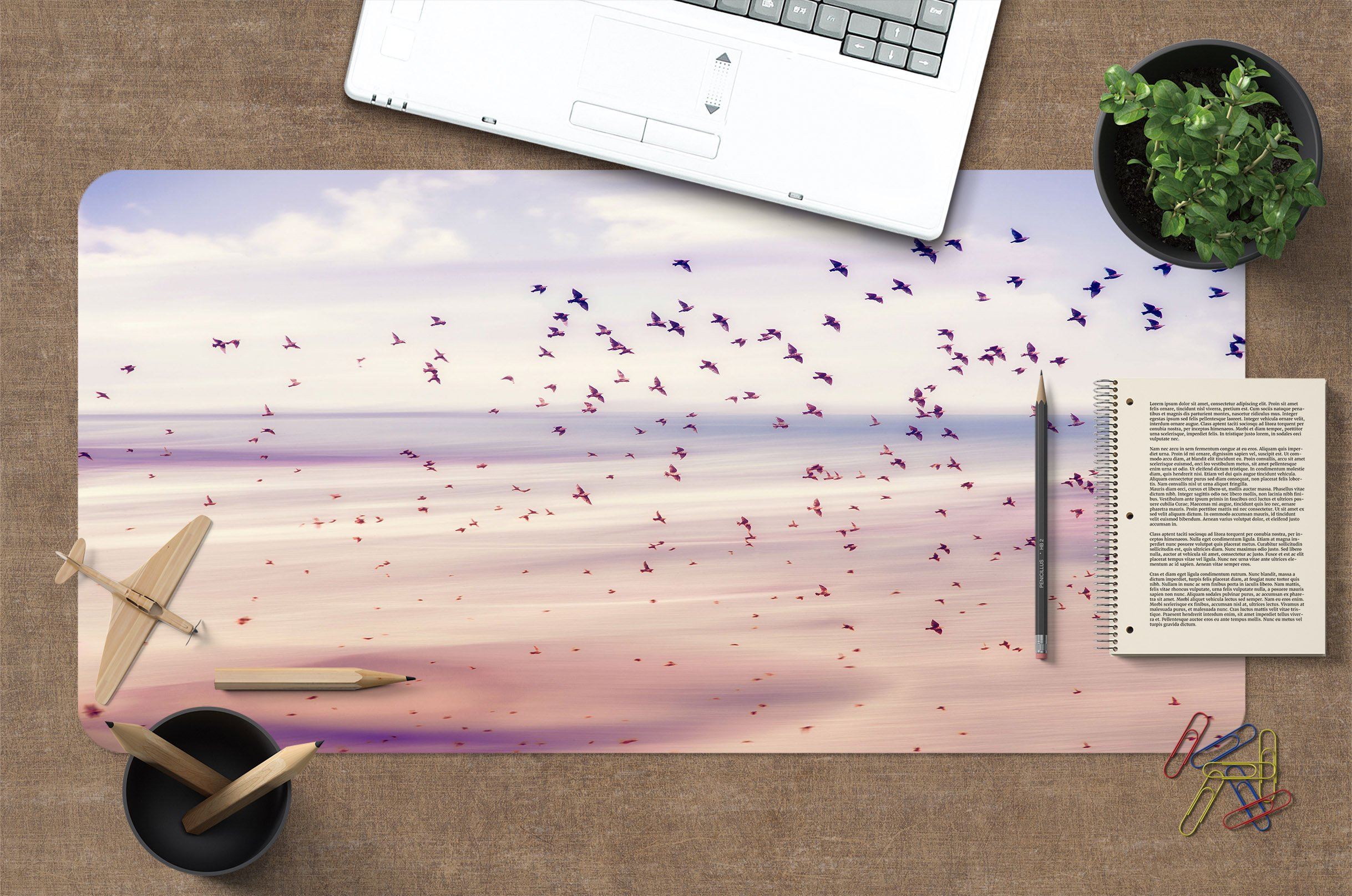 3D Bird Group 131 Desk Mat Mat AJ Creativity Home 