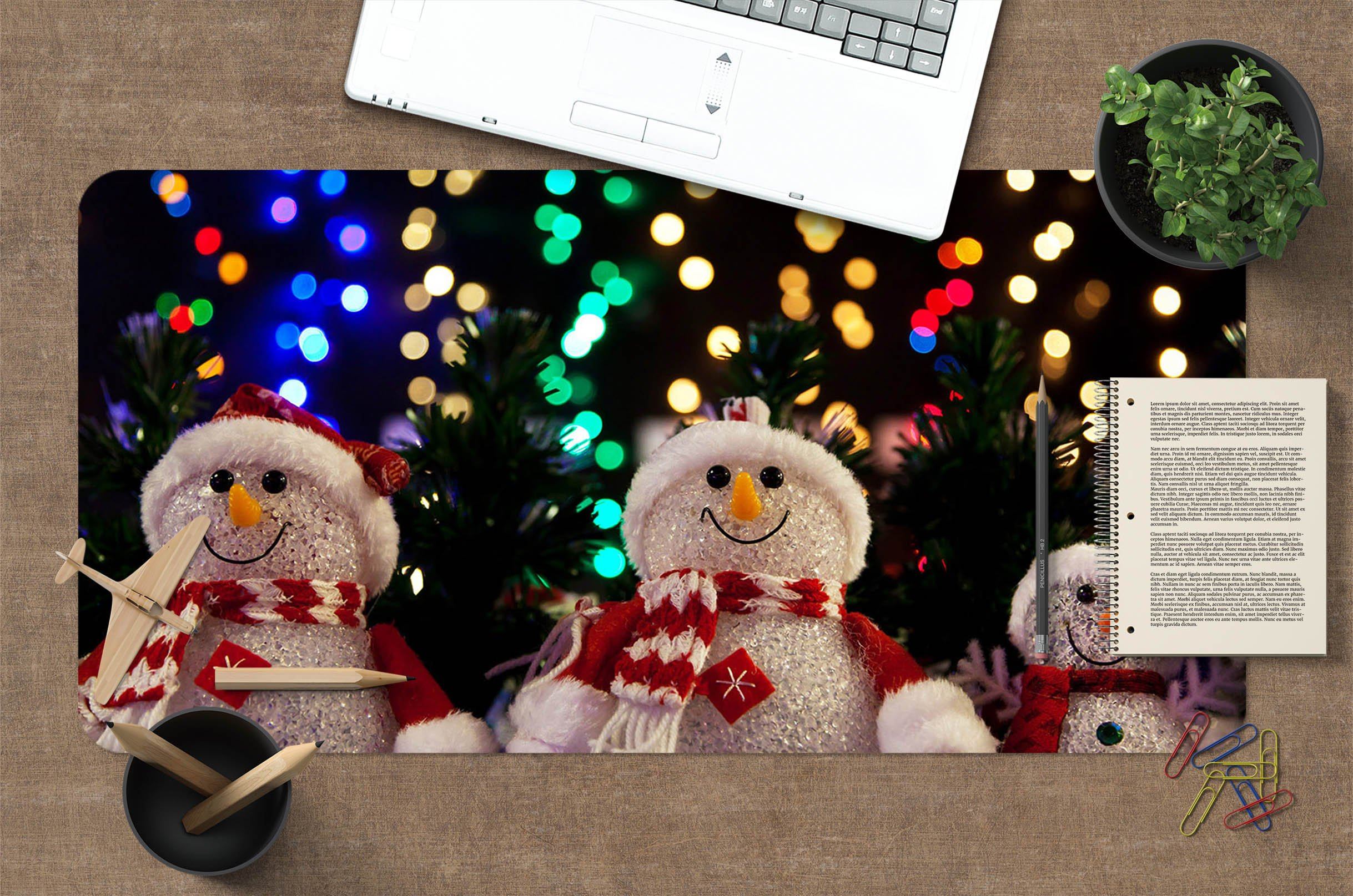 3D Snow Doll 047 Desk Mat Mat AJ Creativity Home 