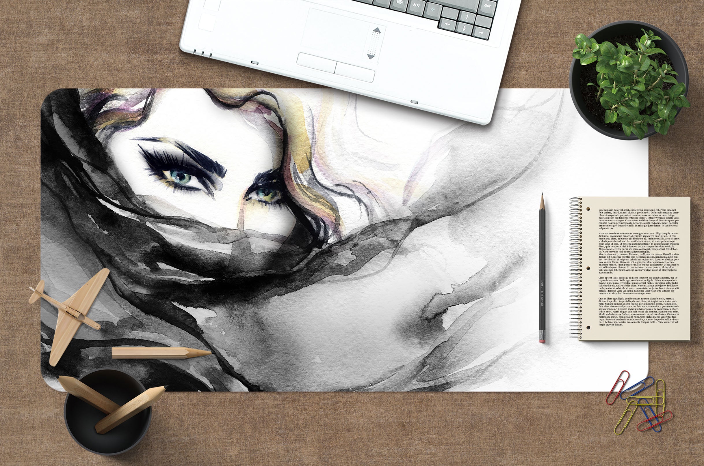 3D Ink Female 17147 Desk Mat