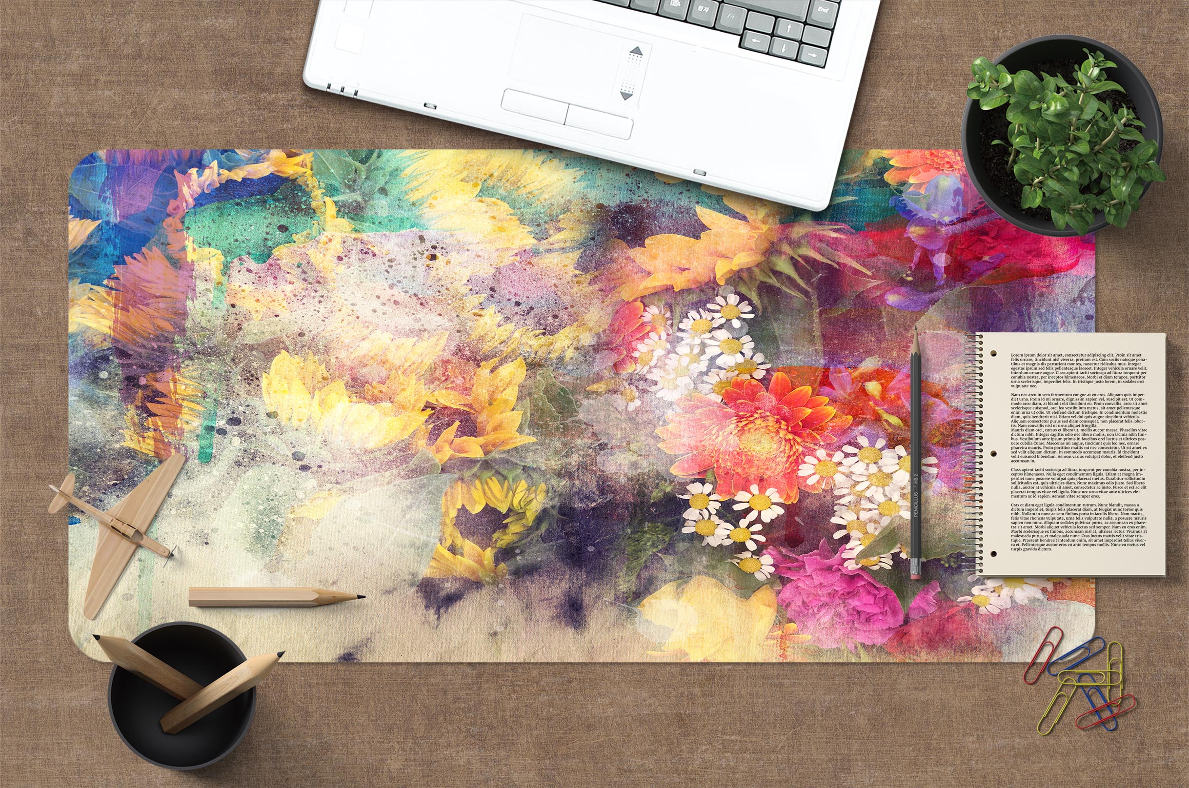 3D Colorful 18002 Desk Mat