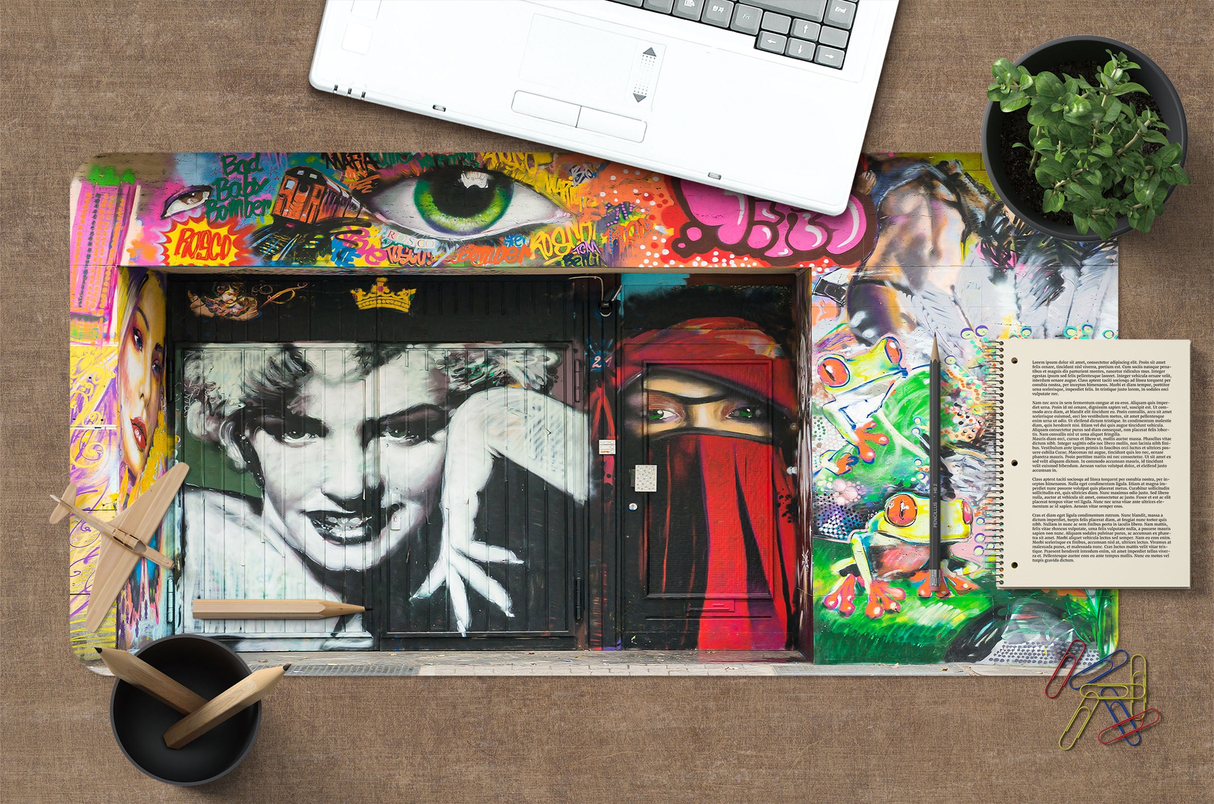 3D Marilyn Monroe 17113 Desk Mat