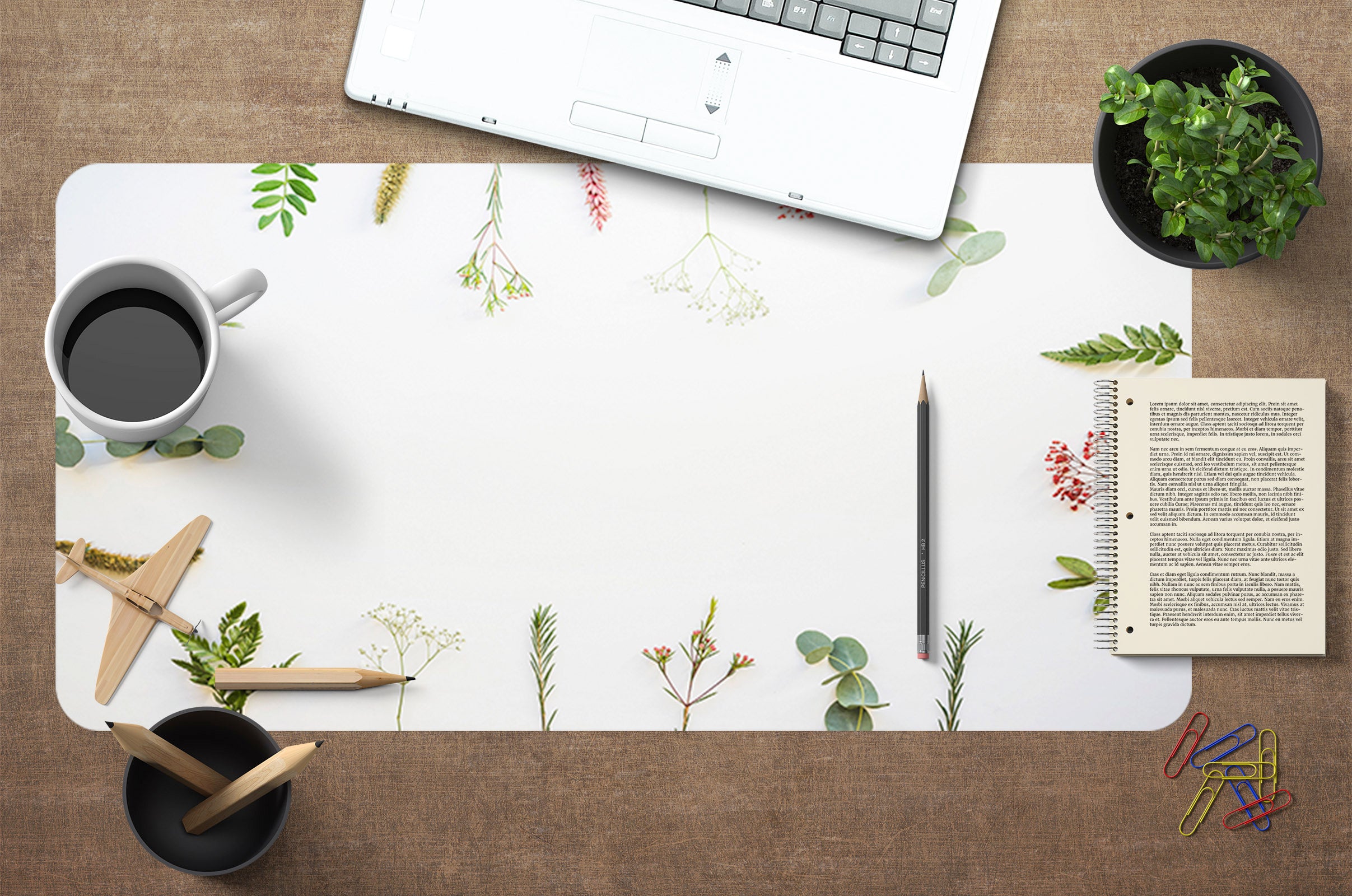 3D Leaves 17039 Desk Mat