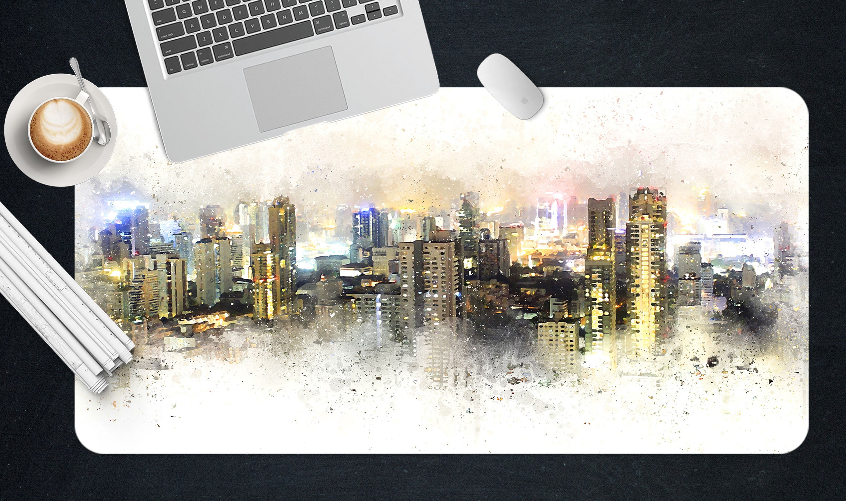 3D City Building 17157 Desk Mat