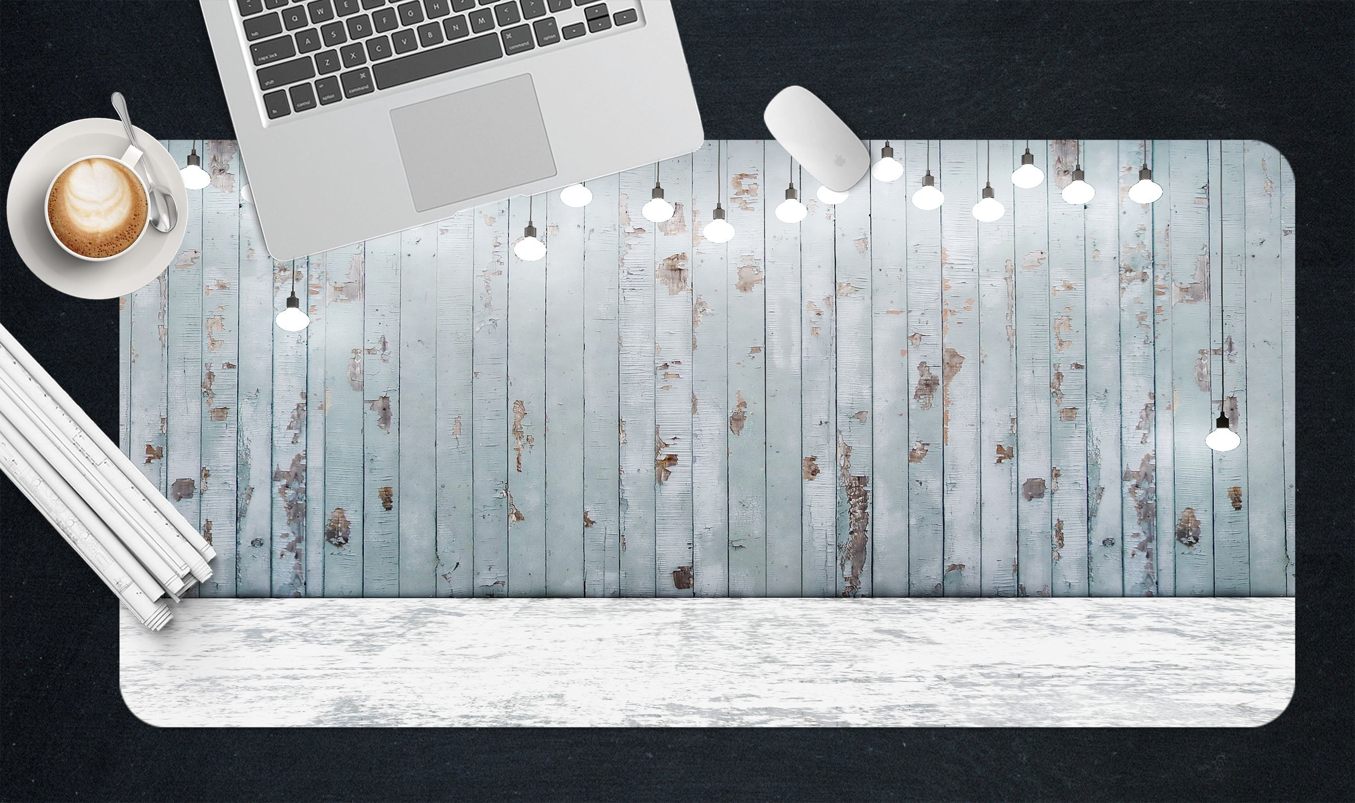 3D Ash Planks 17170 Desk Mat