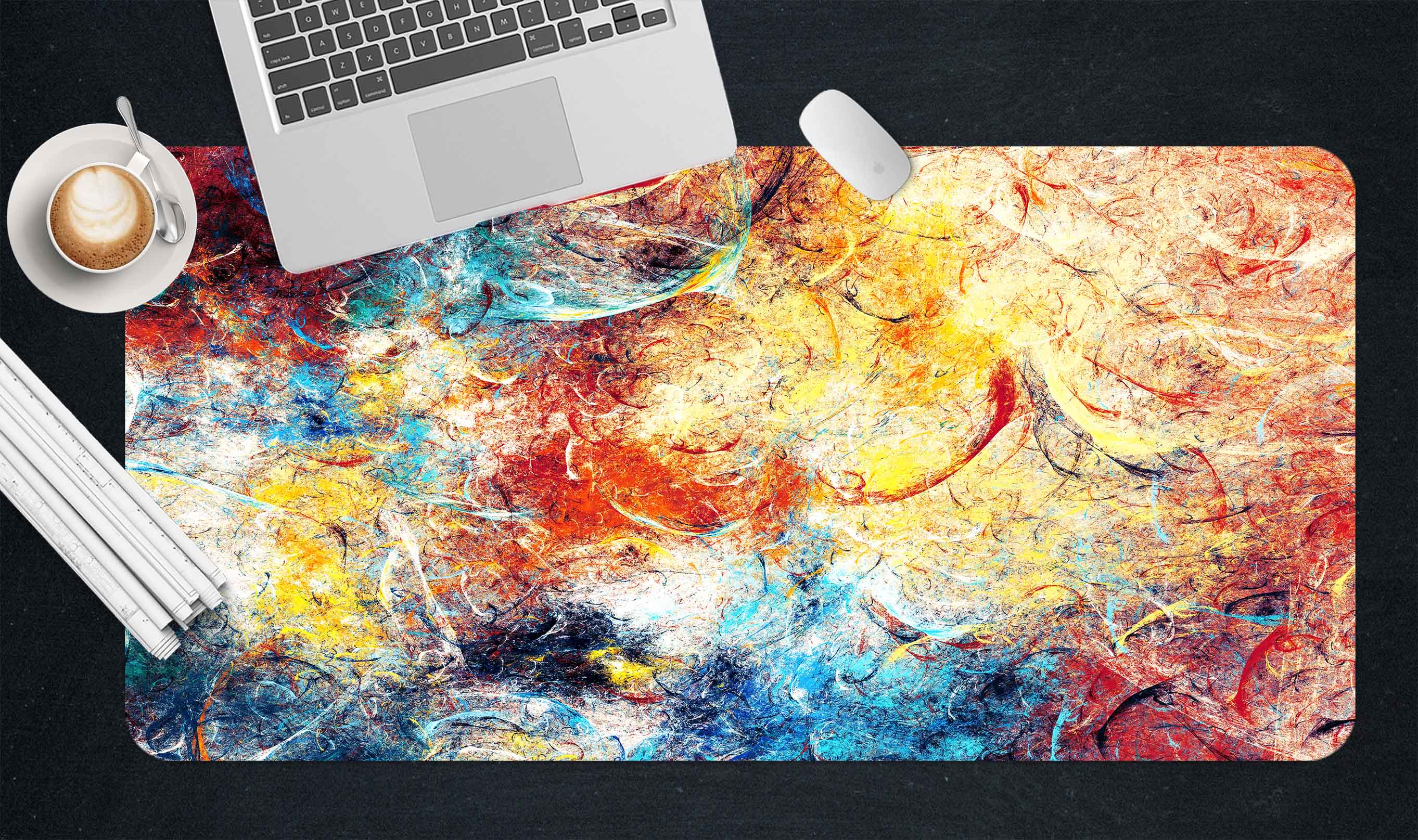3D Color Pigment 17172 Desk Mat