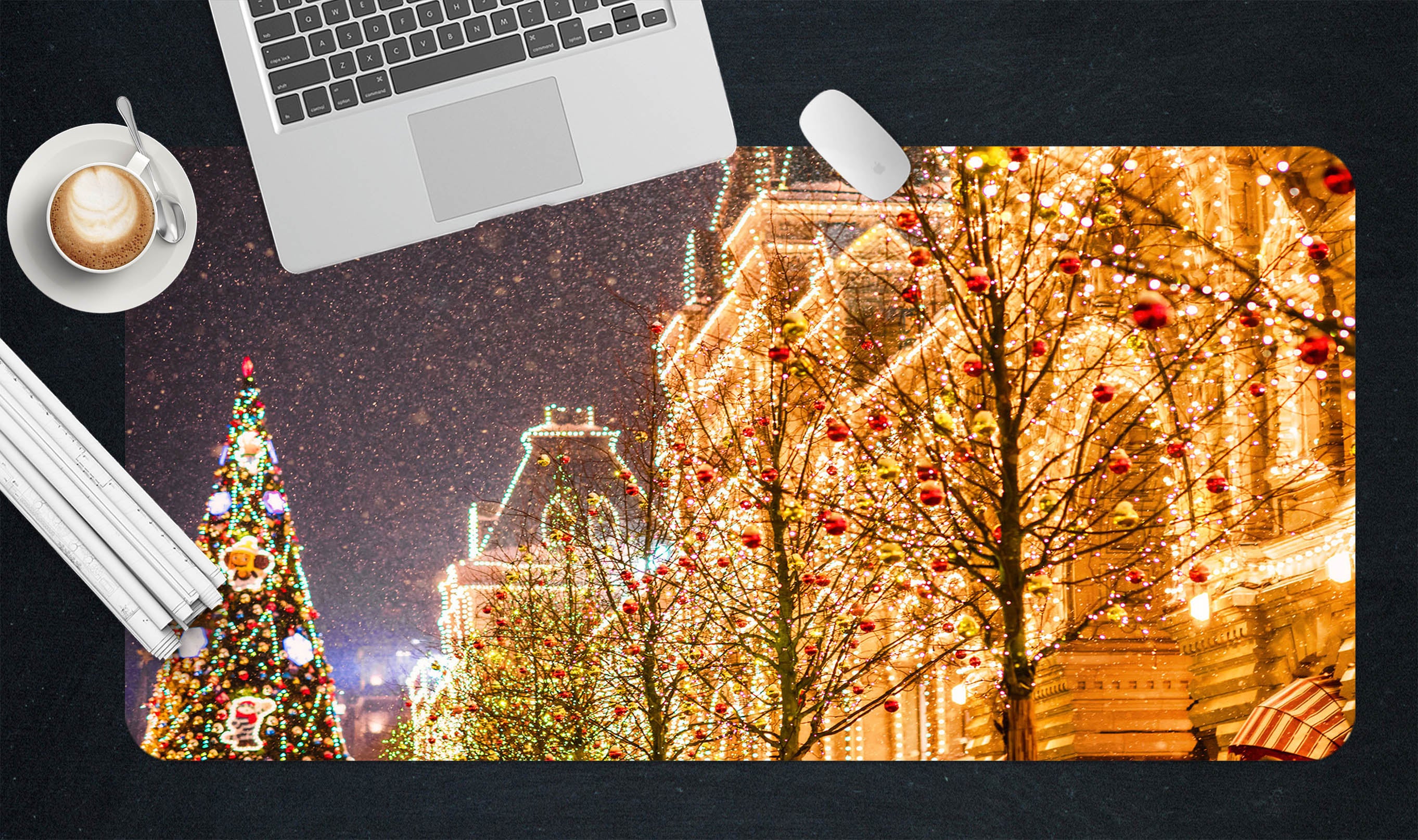 3D Light House 51241 Christmas Desk Mat Xmas