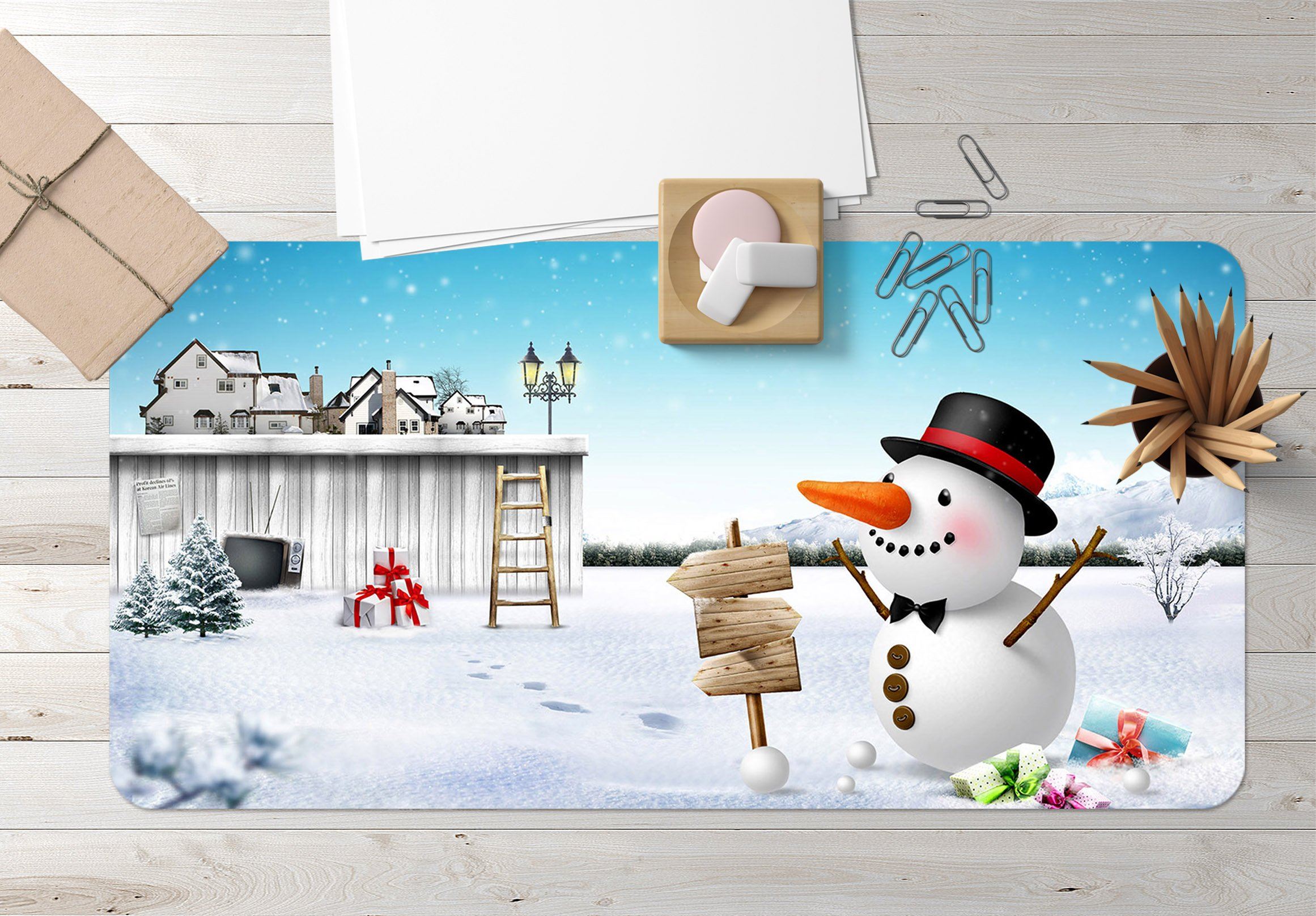 3D Street Sign Gift 008 Desk Mat Mat AJ Creativity Home 