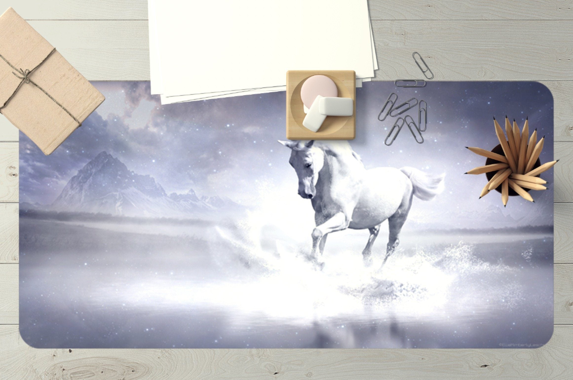 3D Star Horse 053 Desk Mat Mat AJ Creativity Home 