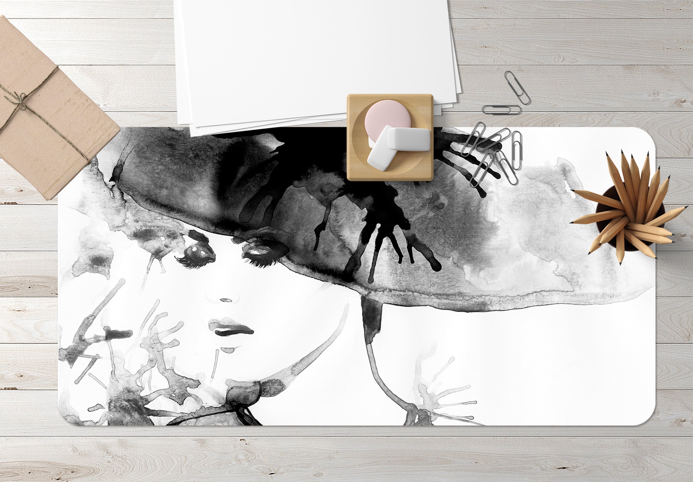 3D Ink Girl 17120 Desk Mat