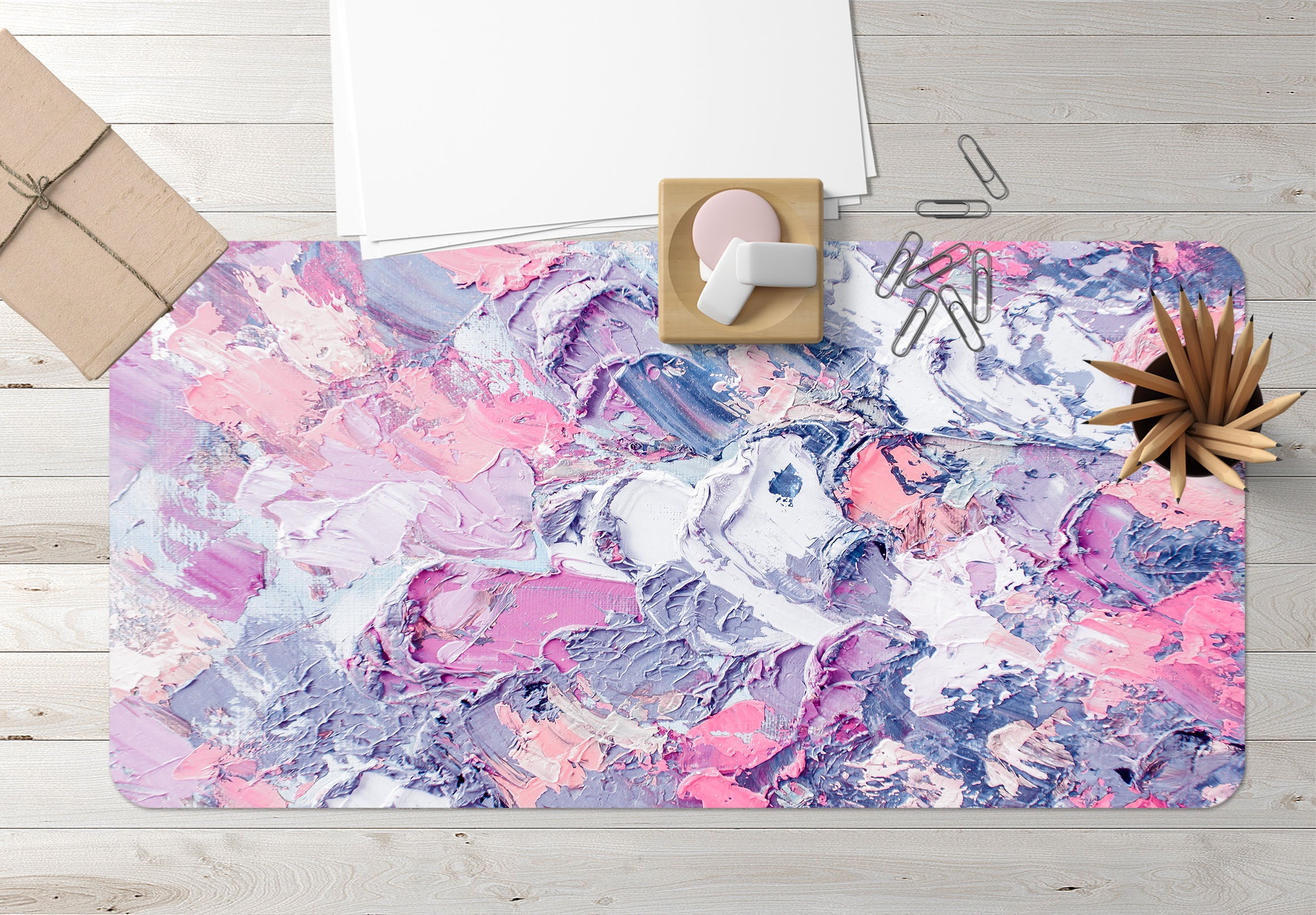 3D Paint Pattern 17178 Desk Mat