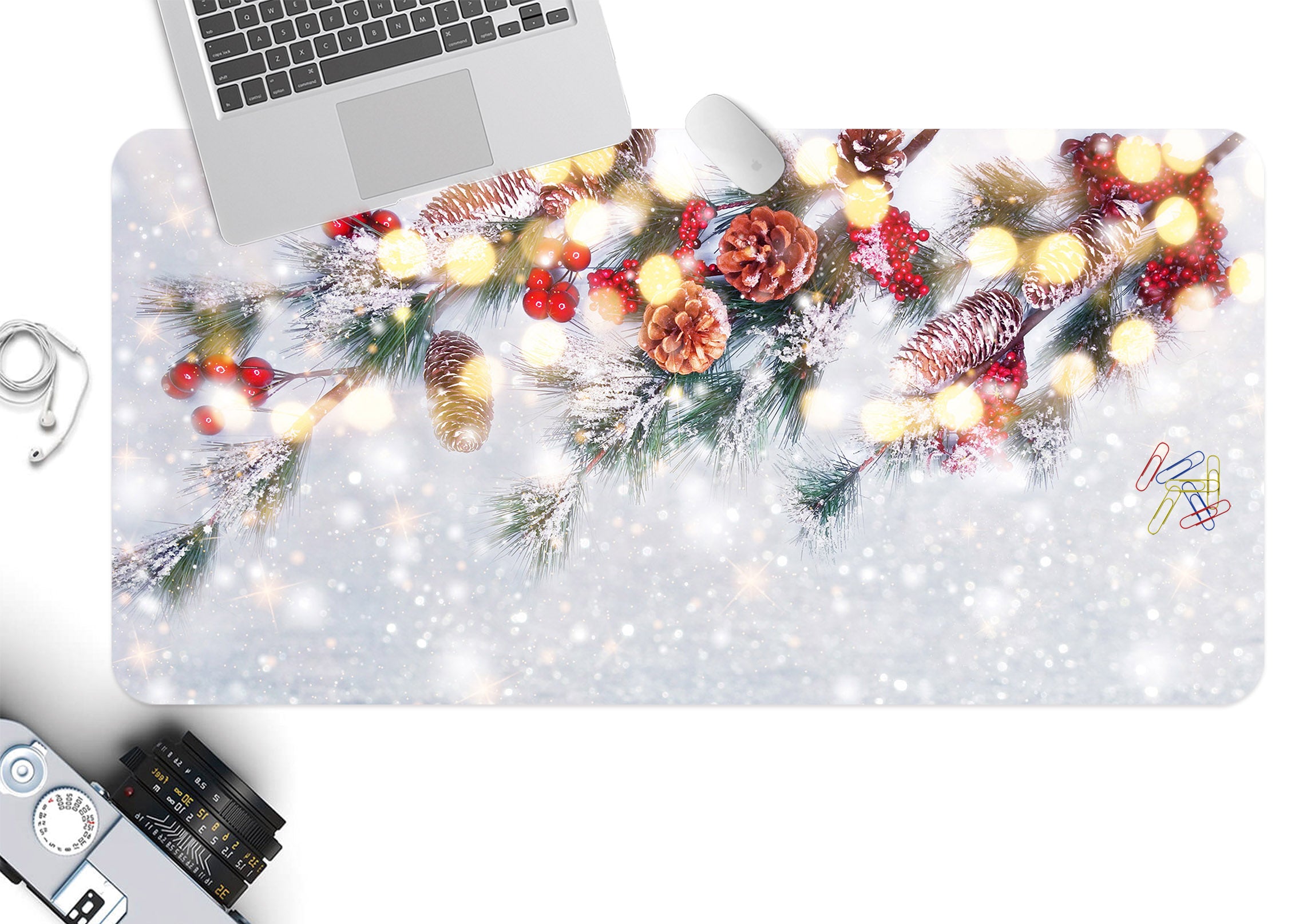 3D Branches 51259 Christmas Desk Mat Xmas