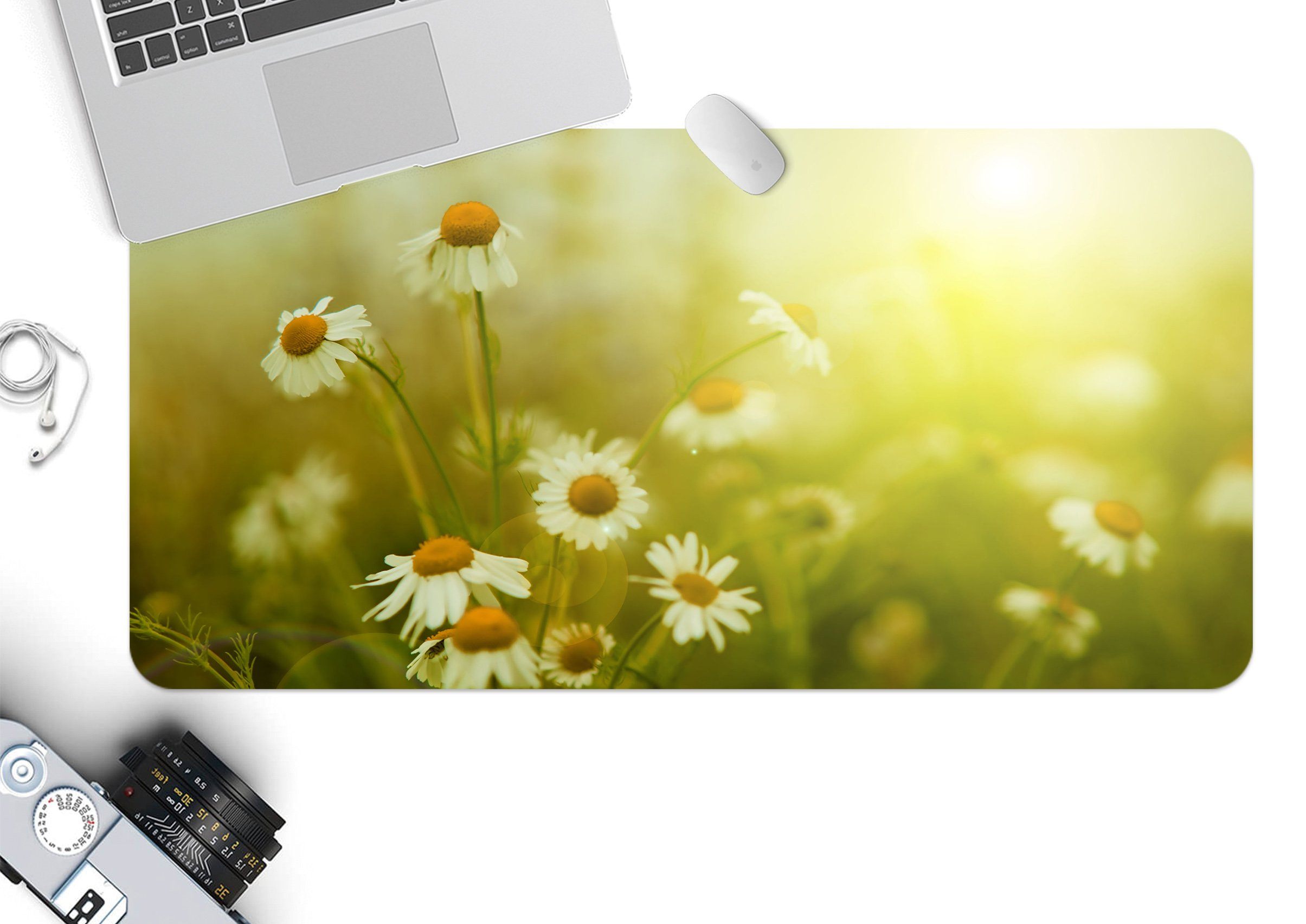 3D Sunshine Chrysanthemum 174 Desk Mat Mat AJ Creativity Home 