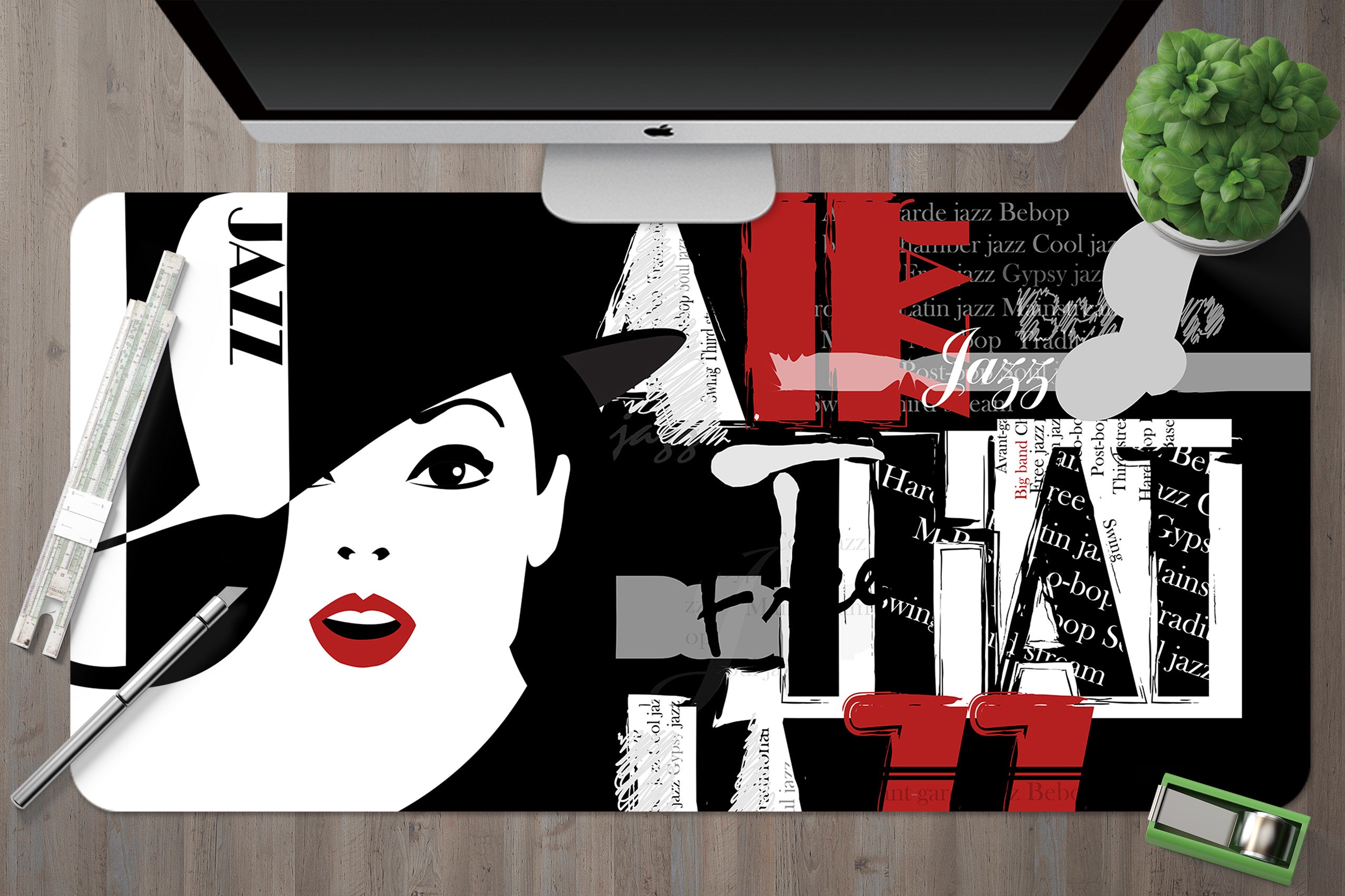 3D Letter Female 17148 Desk Mat