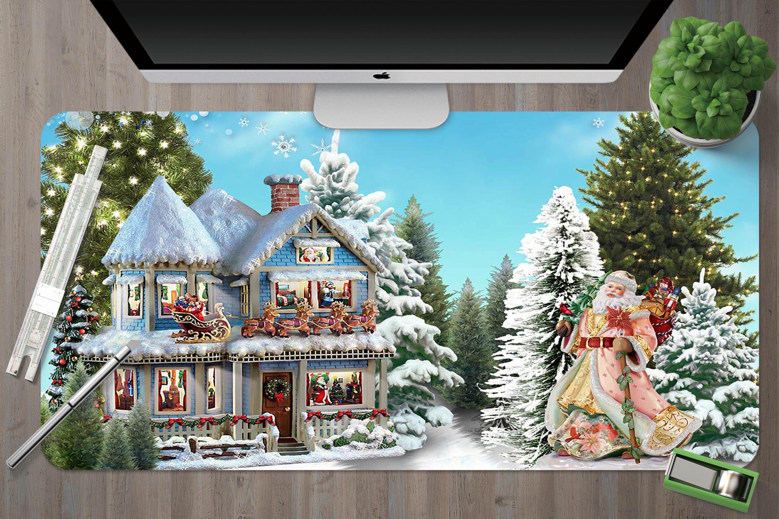 3D Villa Santa Claus 053 Desk Mat Mat AJ Creativity Home 