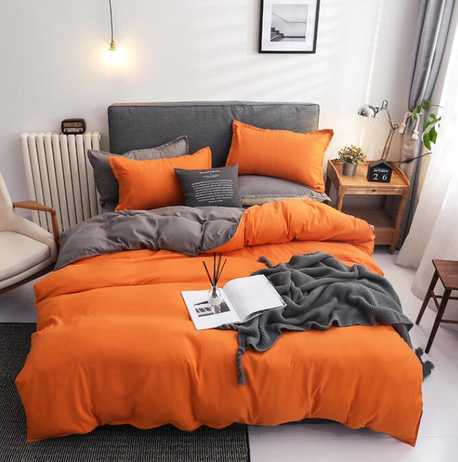 3D Orange 12103 Bed Pillowcases Quilt