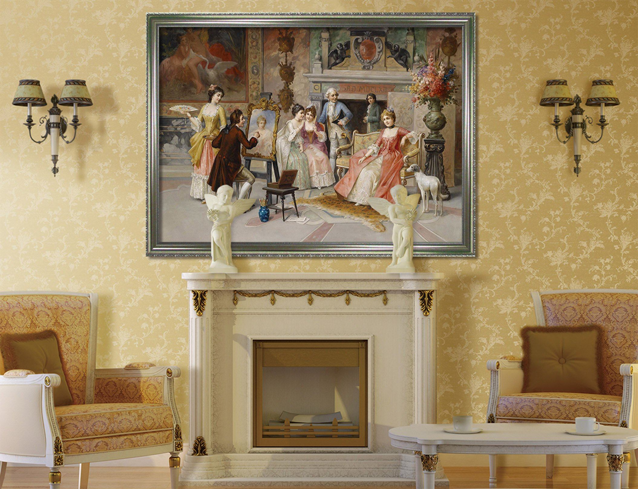 3D Painting Characters 139 Fake Framed Print Painting Wallpaper AJ Creativity Home 