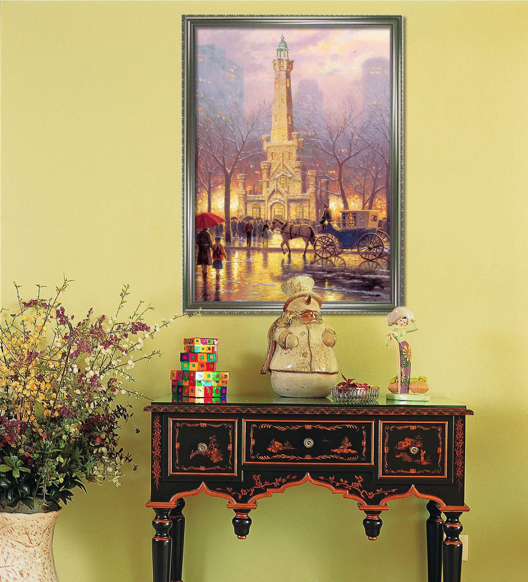 3D Horse Car 066 Fake Framed Print Painting Wallpaper AJ Creativity Home 