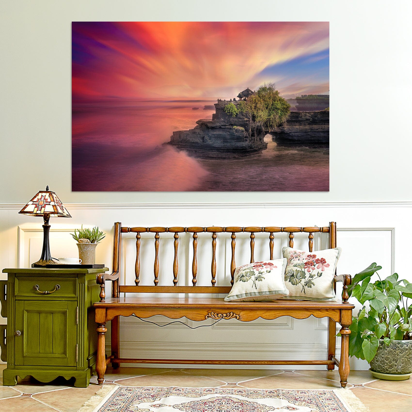 3D Sunset Canyon 111 Marco Carmassi Wall Sticker Wallpaper AJ Wallpaper 2 