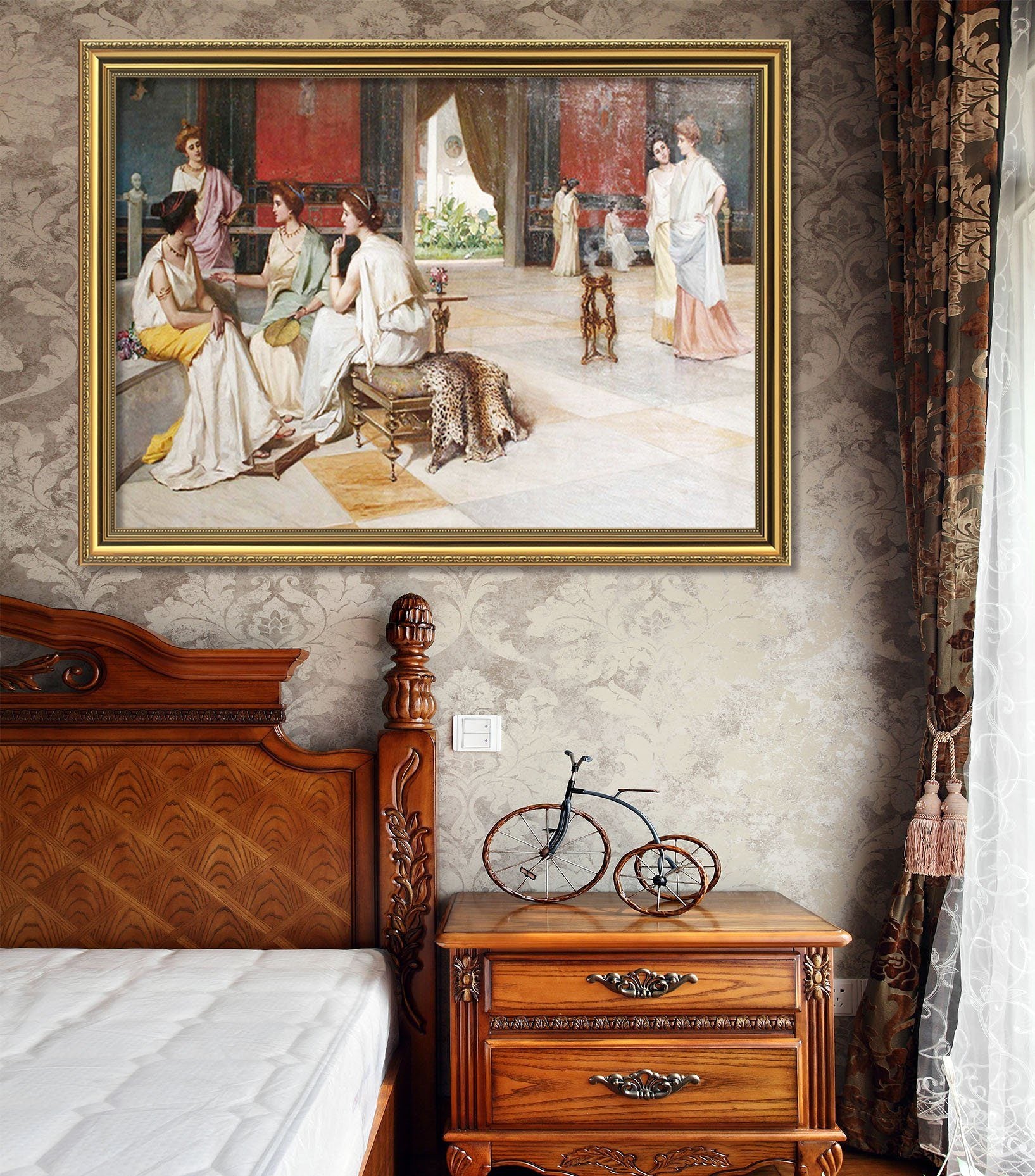 3D A Show 124 Fake Framed Print Painting Wallpaper AJ Creativity Home 