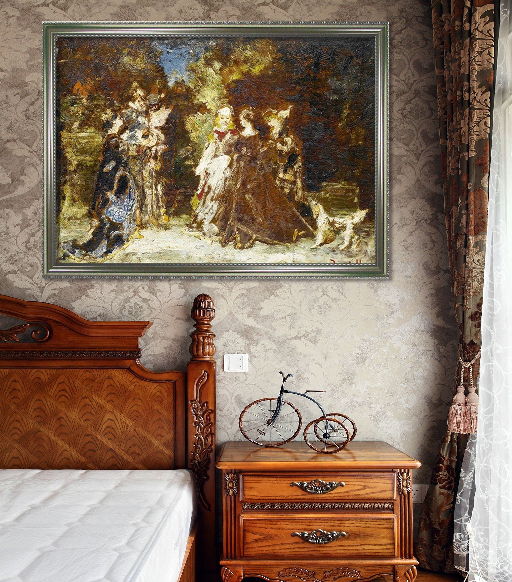 3D Character Abstraction 036 Fake Framed Print Painting Wallpaper AJ Creativity Home 