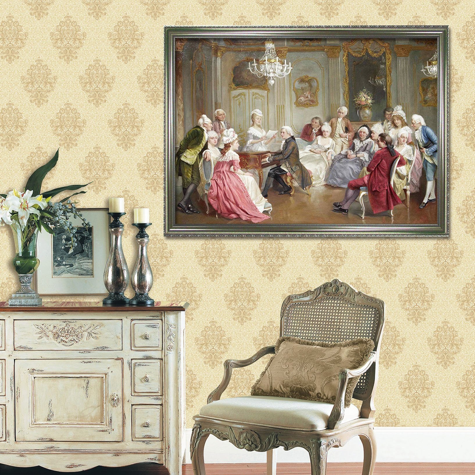 3D Play Piano 145 Fake Framed Print Painting Wallpaper AJ Creativity Home 