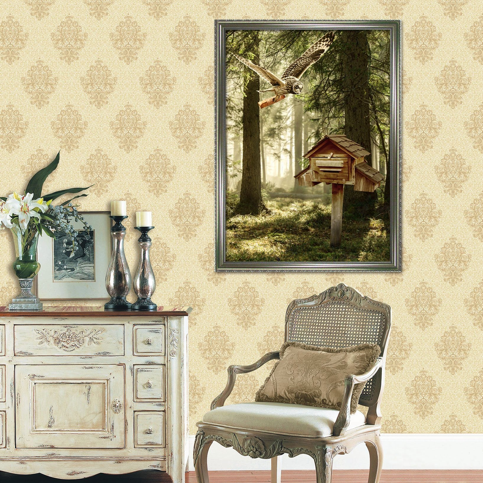 3D Small Mail Box 114 Fake Framed Print Painting Wallpaper AJ Creativity Home 