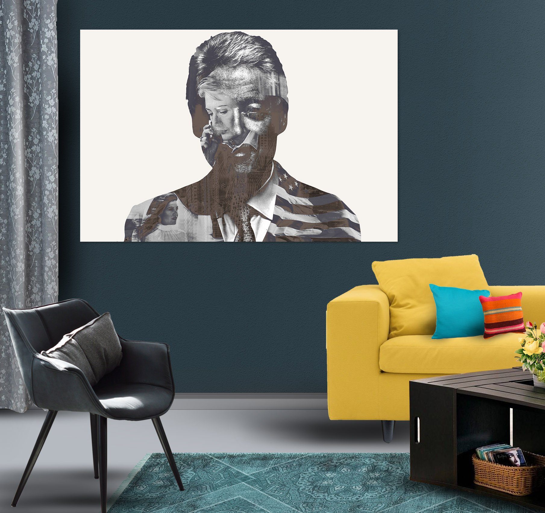 3D Billclinton 001 Marco Cavazzana Wall Sticker Wallpaper AJ Wallpaper 2 