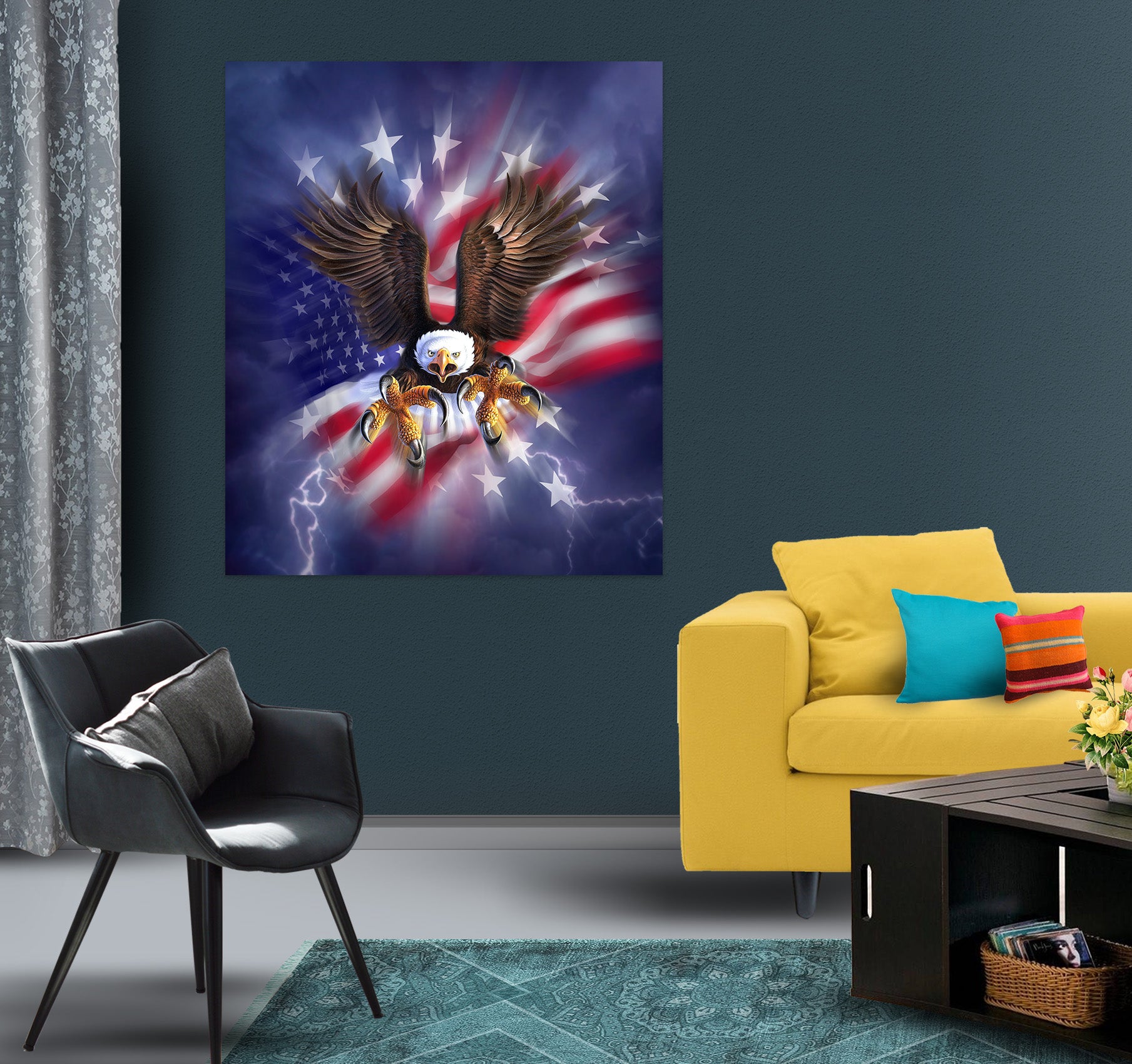3D Patriotic Eagle 85188 Jerry LoFaro Wall Sticker