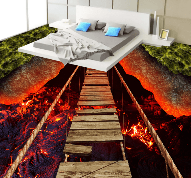 3D Volcanic 192 Floor Mural Wallpaper AJ Wallpaper 2 