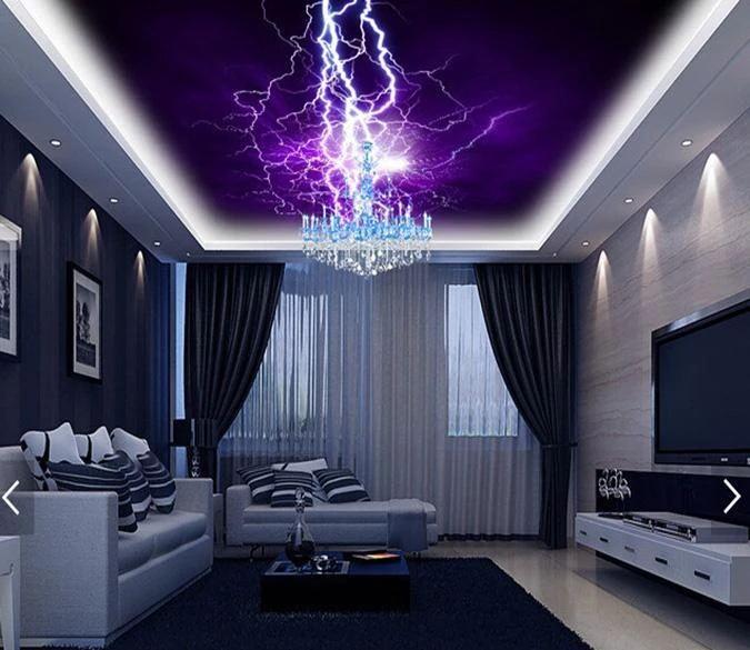 Purple Lightning 070 Wallpaper AJ Wallpaper 