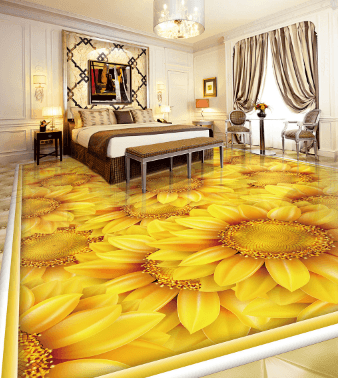 3D Flowers Blossom 011 Floor Mural Wallpaper AJ Wallpaper 2 