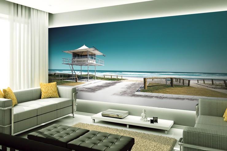 Seaside Vision Tower Wallpaper AJ Wallpaper 