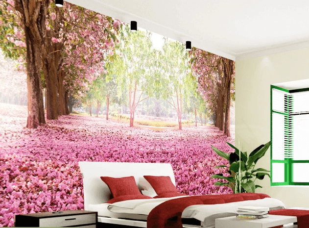 Carpet Of Pink Flowers Wallpaper AJ Wallpaper 