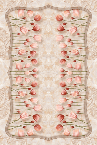3D Tulips Floor Mural Wallpaper AJ Wallpaper 2 