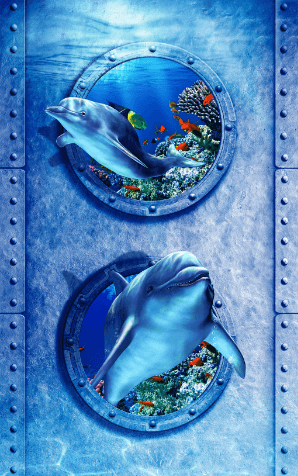 3D Ocean Door Floor Mural Wallpaper AJ Wallpaper 2 