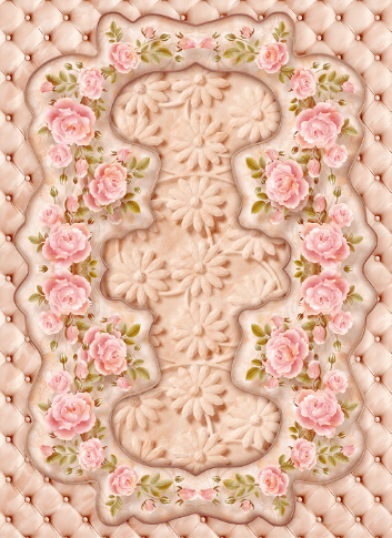 3D Pink Flowers Pattern Floor Mural Wallpaper AJ Wallpaper 2 