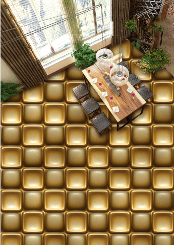 3D Metal Square Floor Mural Wallpaper AJ Wallpaper 2 