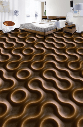 3D Winding Lines Floor Mural Wallpaper AJ Wallpaper 2 