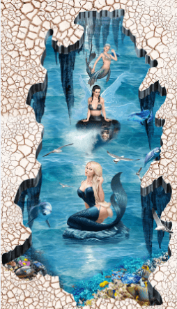 3D Elegant Mermaids Floor Mural Wallpaper AJ Wallpaper 2 