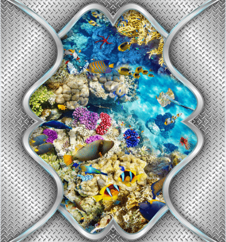 3D Bright Beautiful Sea Floor Mural Wallpaper AJ Wallpaper 2 