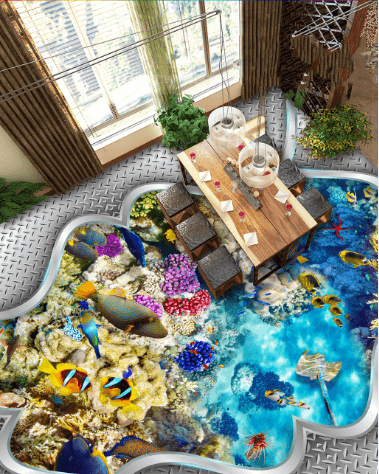 3D Bright Beautiful Sea Floor Mural Wallpaper AJ Wallpaper 2 