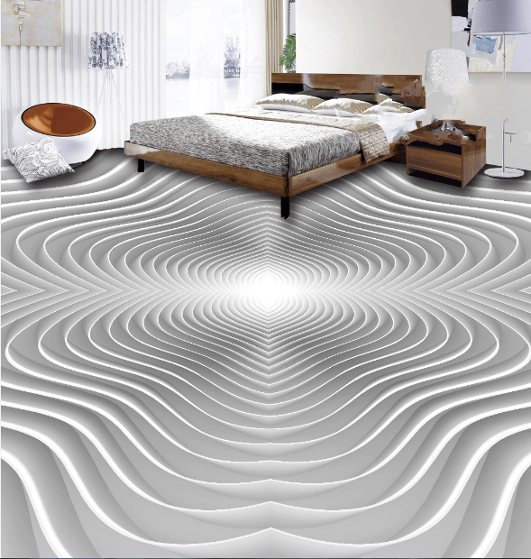 3D Beautiful Stripes Floor Mural Wallpaper AJ Wallpaper 2 