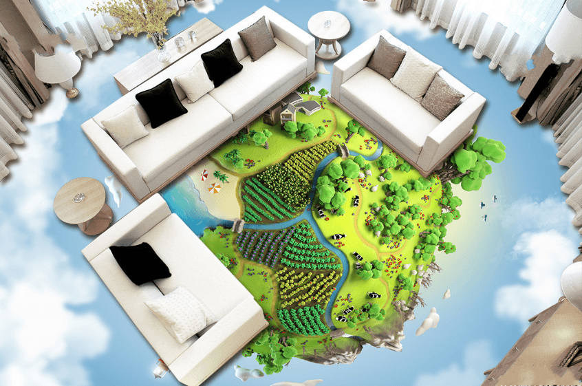 3D Beautiful Planet Floor Mural Wallpaper AJ Wallpaper 2 