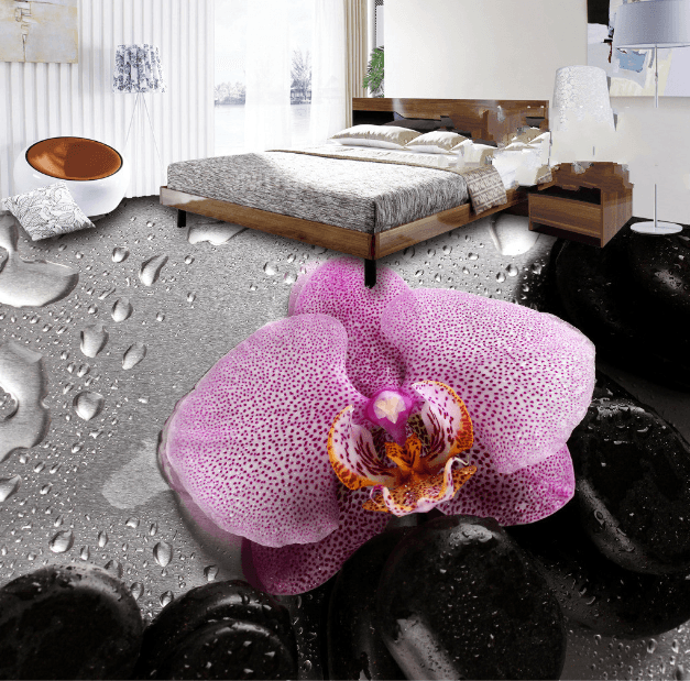 3D Fresh Flower Floor Mural Wallpaper AJ Wallpaper 2 