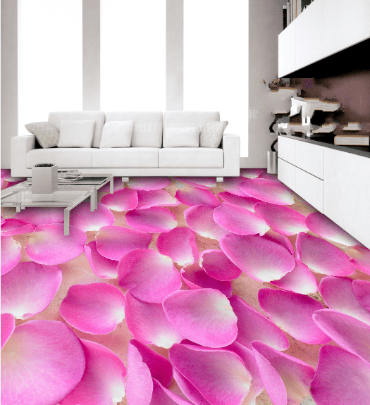 3D Red Petals 176 Floor Mural Wallpaper AJ Wallpaper 2 