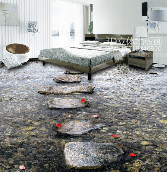 3D Stone Road 135 Floor Mural Wallpaper AJ Wallpaper 2 